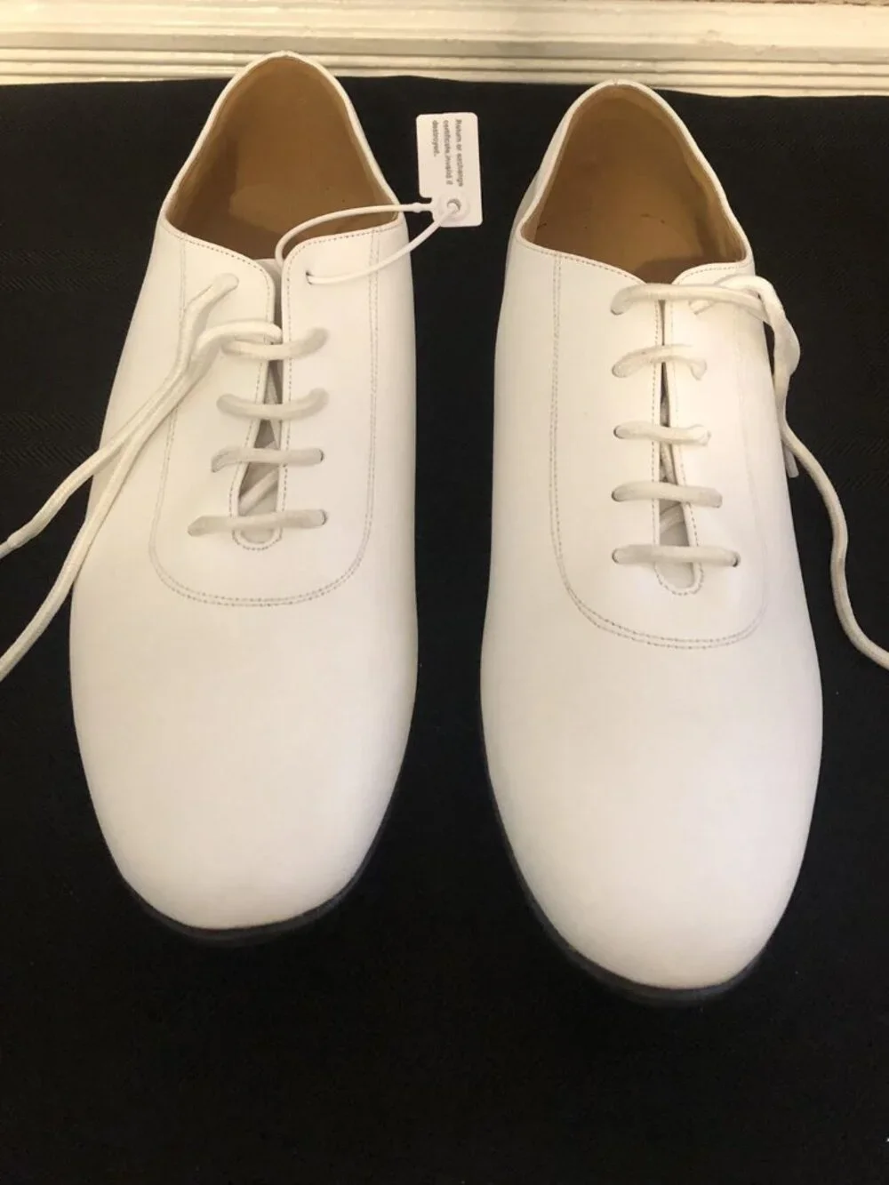 DanceandSway Mens White Dress Oxford Ballroom Dance Shoes Sz 11 EU 43